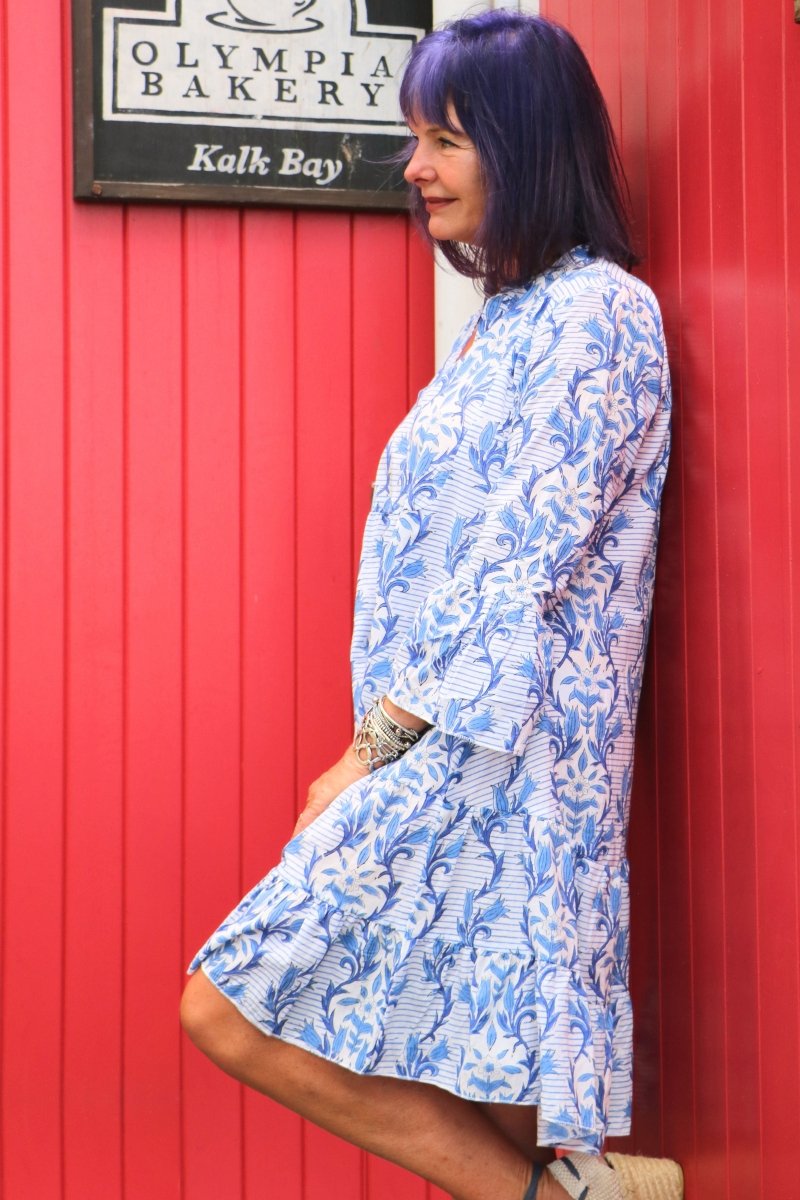 Blue Belle Dress - Gawjus