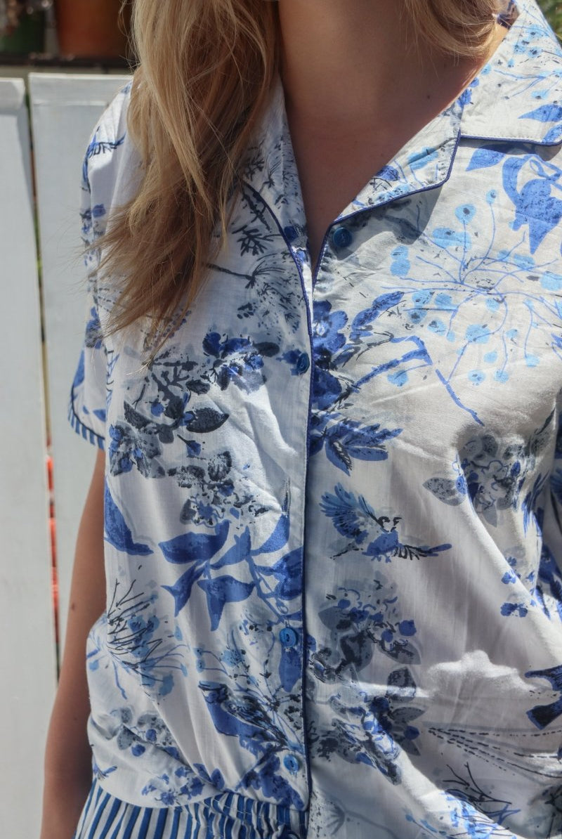 Blue Bird Shorty Set PREORDER - Gawjus