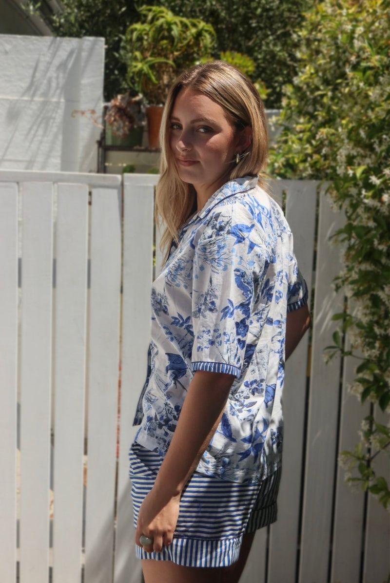 Blue Bird Shorty Set PREORDER - Gawjus