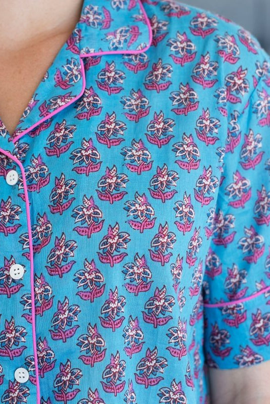 Bondi Pyjamas - Bondi Blue - Gawjus.CapeTown