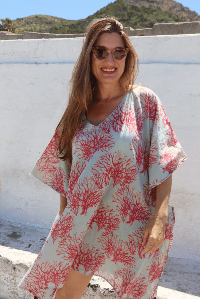 Coral Beach Dress - Gawjus