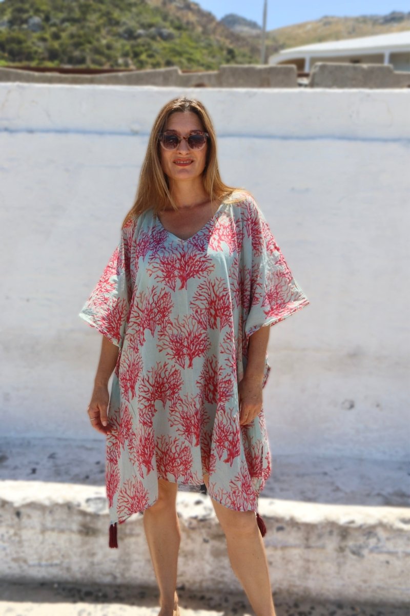 Coral Beach Dress - Gawjus
