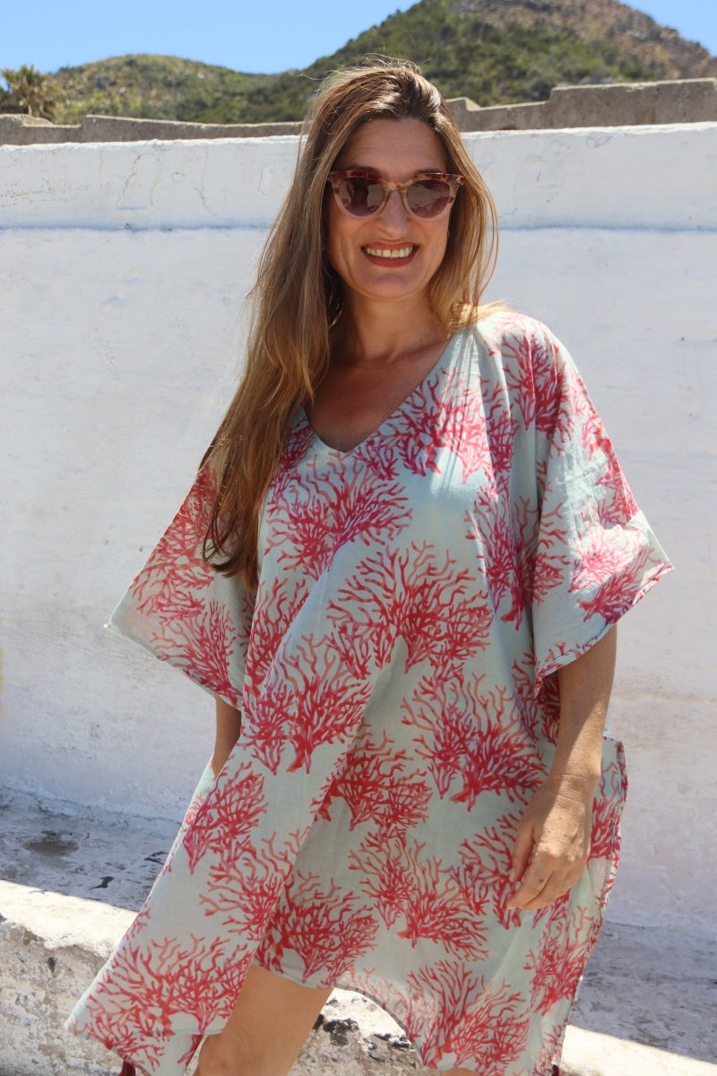 Coral Beach Dress - Gawjus
