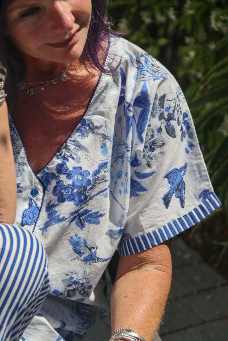 Cropped Frenchies - Blue Bird PREORDER - Gawjus