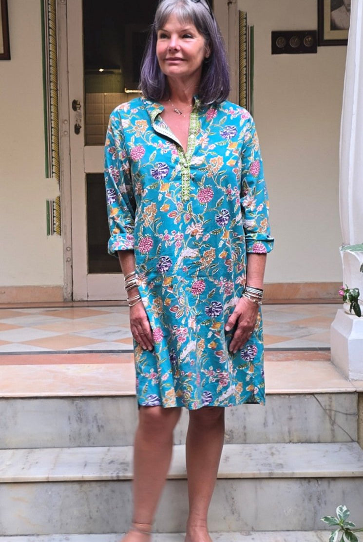 Everyday Shirt Dress - Turquoise - Gawjus.CapeTown