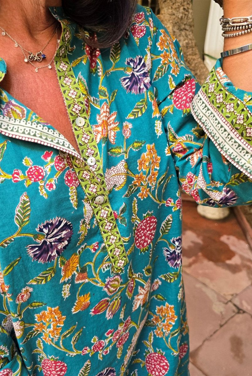 Everyday Shirt Dress - Turquoise - Gawjus.CapeTown