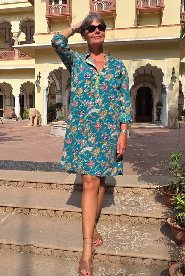 Everyday Shirt Dress - Turquoise - Gawjus.CapeTown