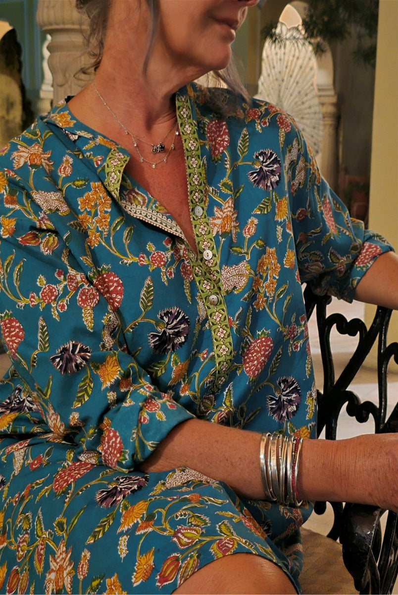 Everyday Shirt Dress - Turquoise - Gawjus.CapeTown