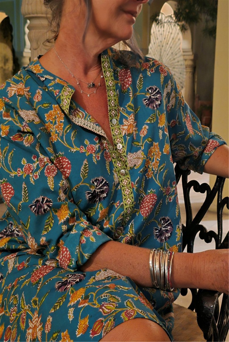 Everyday Shirt Dress - Turquoise - Gawjus.CapeTown