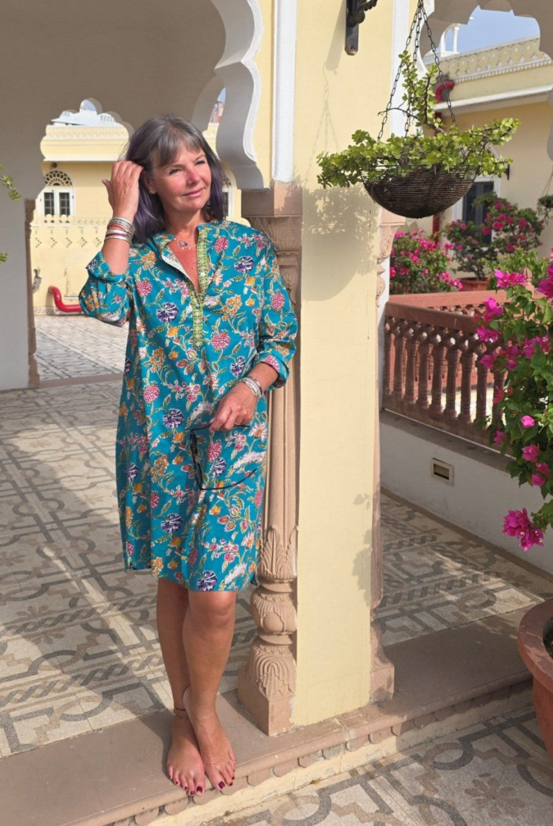 Everyday Shirt Dress - Turquoise - Gawjus.CapeTown