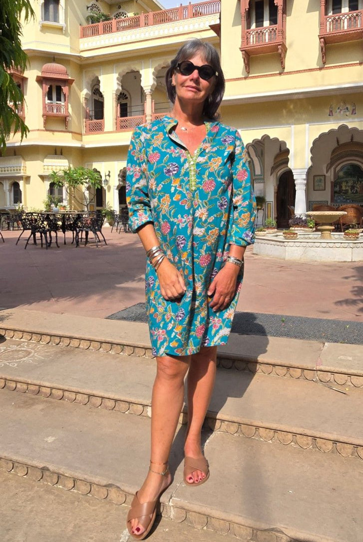 Everyday Shirt Dress - Turquoise - Gawjus.CapeTown