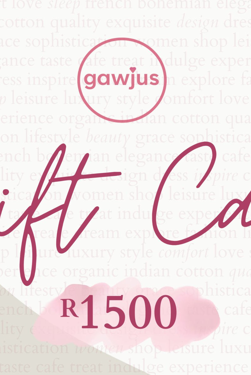 Gawjus Gift Card - Gawjus.CapeTown