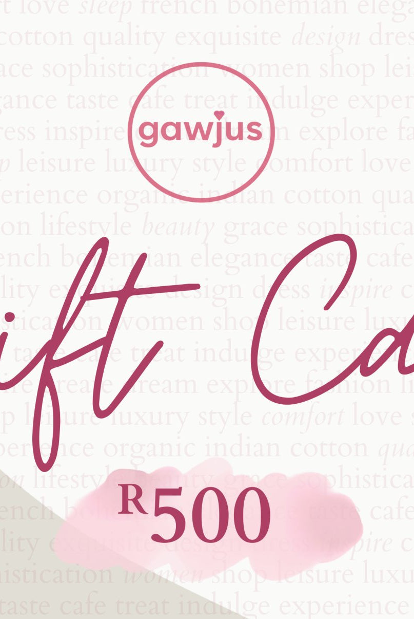 Gawjus Gift Card - Gawjus.CapeTown