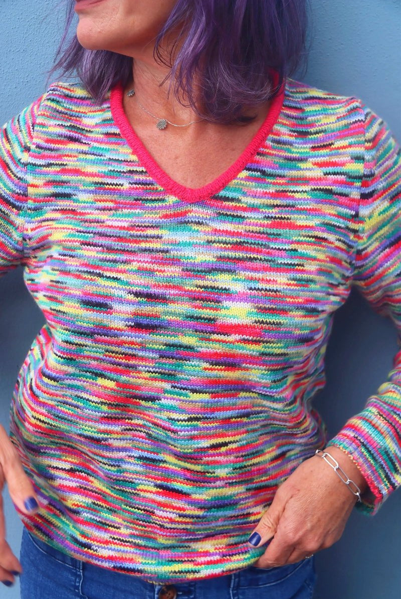 Gawjus Sweater - Mosaic V - Neck - Gawjus