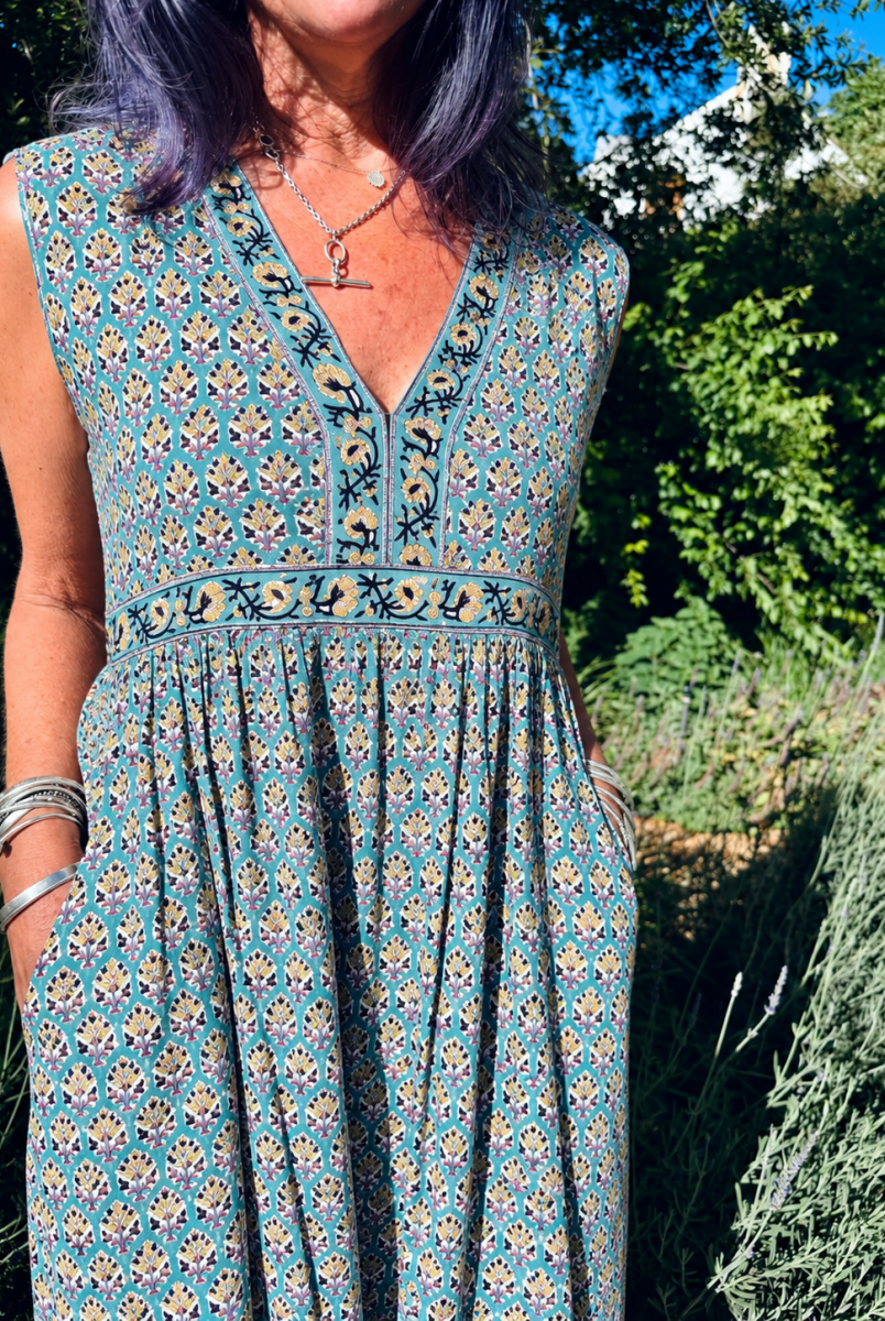 Indian Summer Dress - Taj Bloom - Gawjus