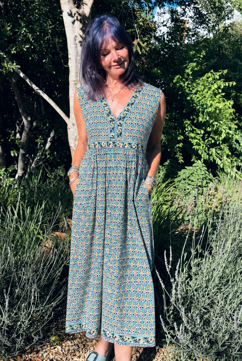 Indian Summer Dress - Taj Bloom - Gawjus