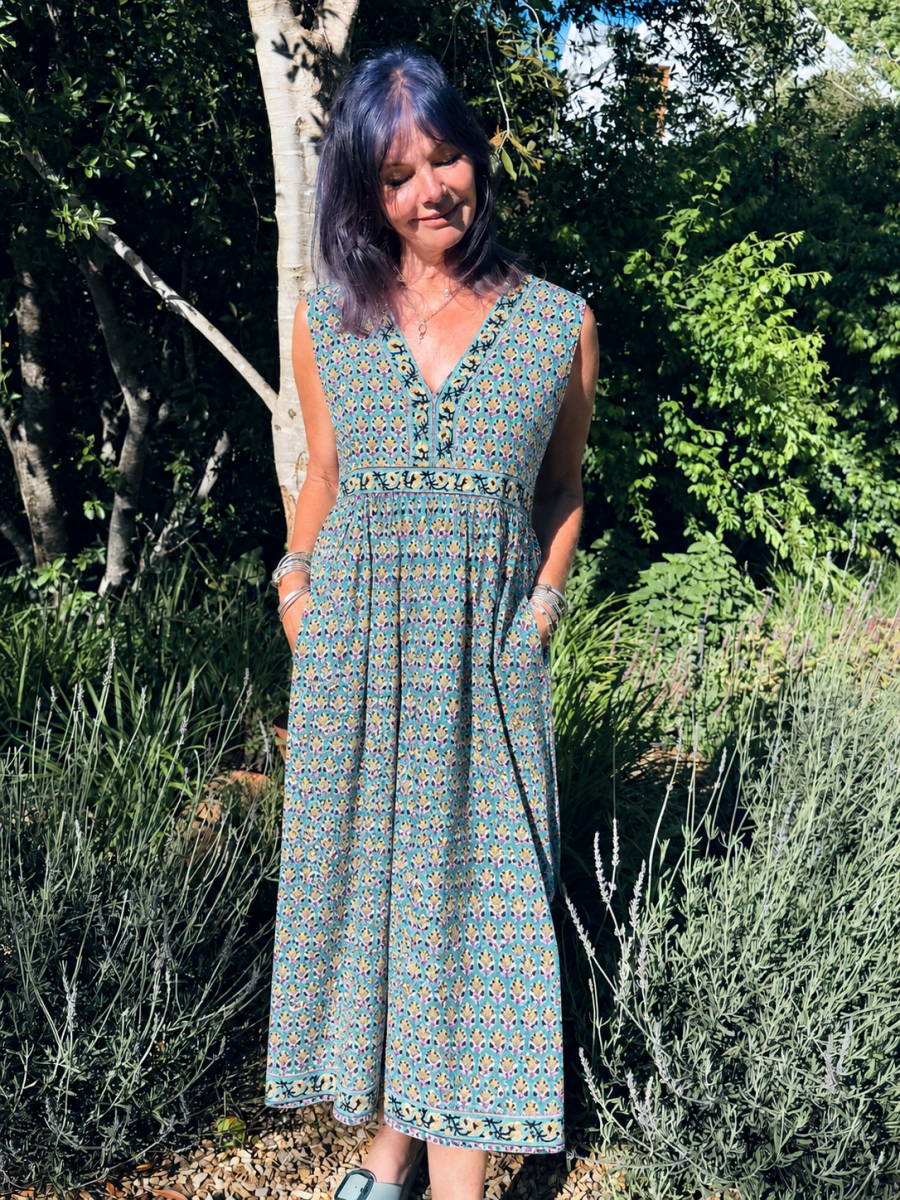 Indian Summer Dress - Taj Bloom - Gawjus