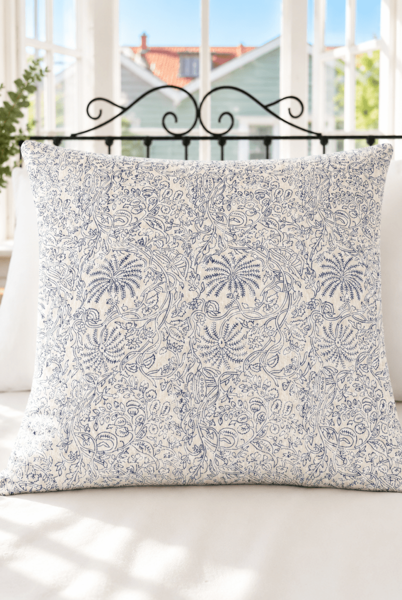 Kantha Pillow Case - Misty Meadow (50x50) - Gawjus