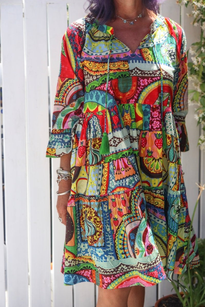 Karen Dress - Kaleidoscope - Gawjus