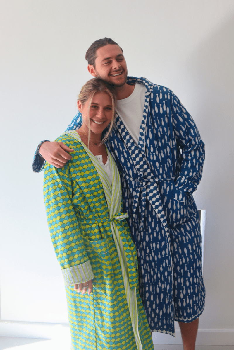 Key Lime hooded Robe - Unisex - Gawjus