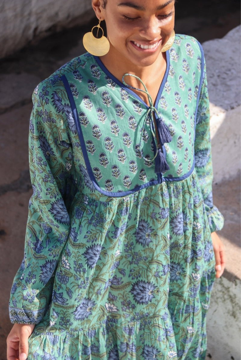 Lara Dress Sea Green - Gawjus