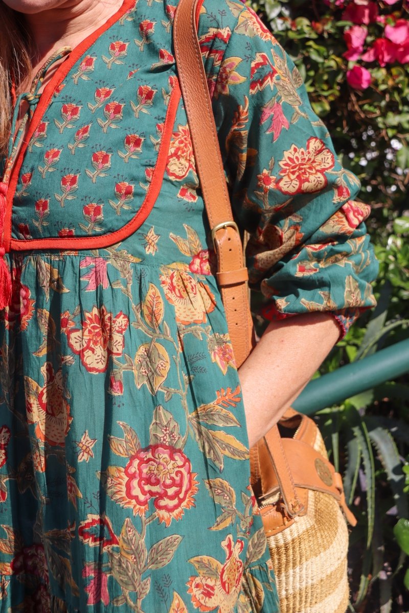 Lara Dress Teal - Gawjus