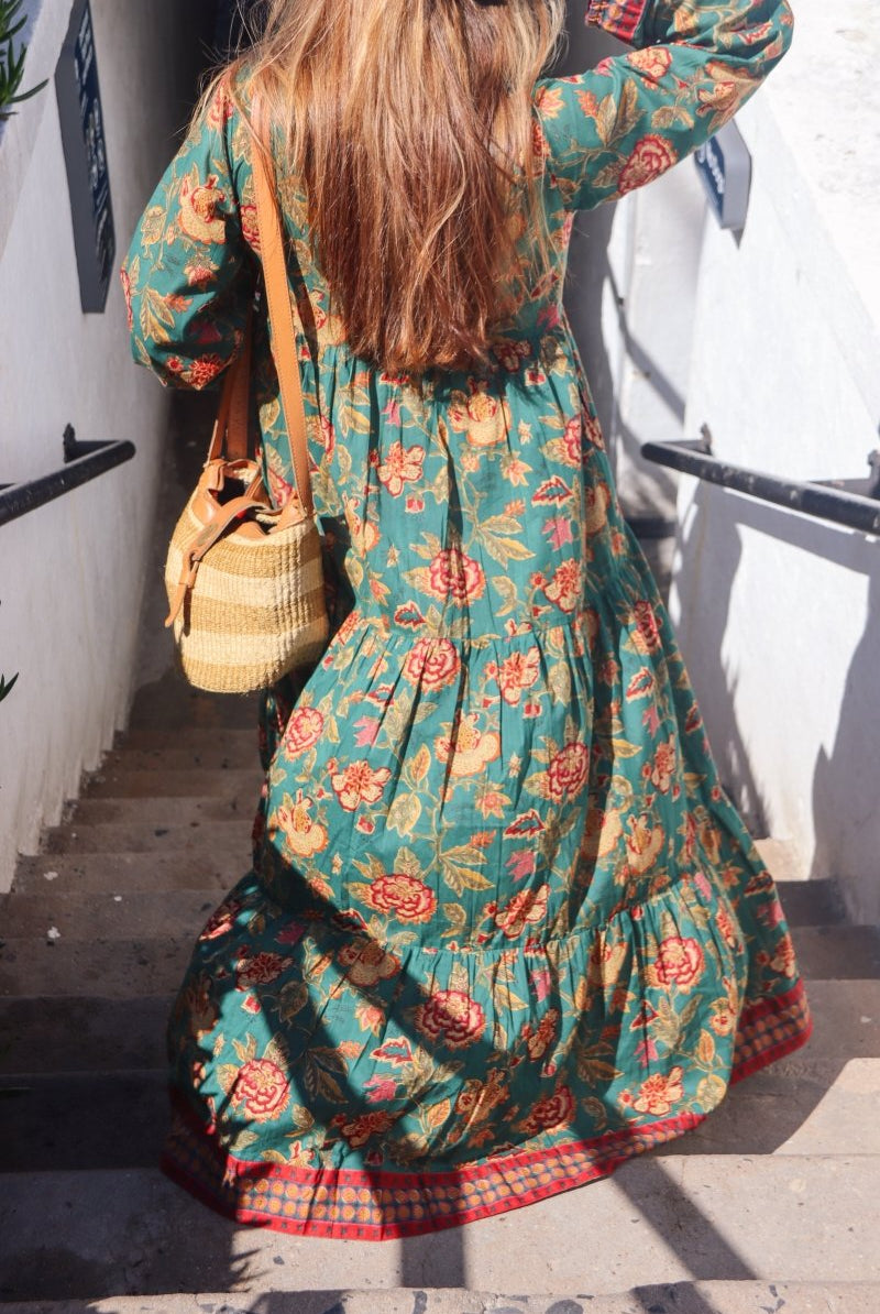 Lara Dress Teal - Gawjus