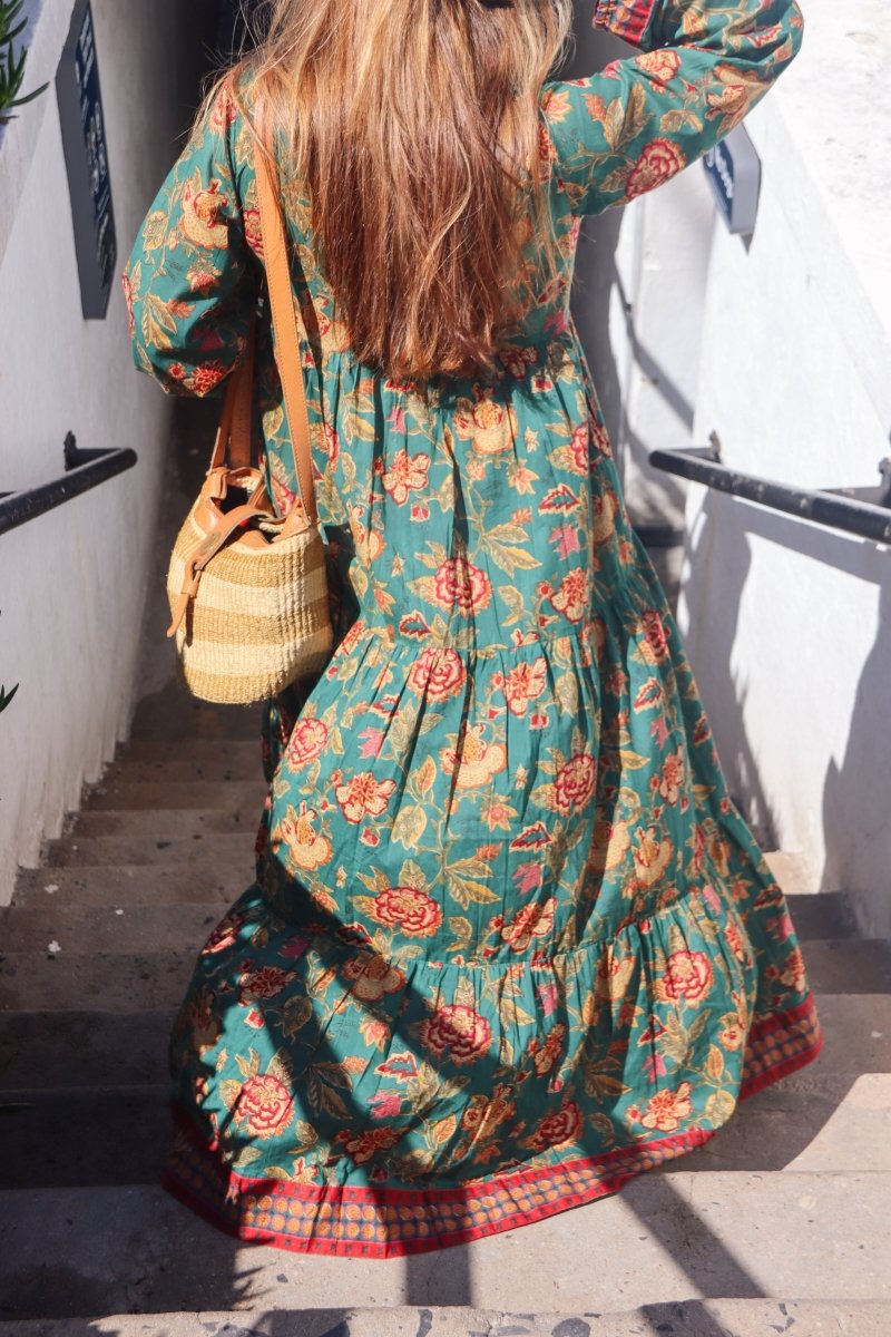 Lara Dress Teal - Gawjus