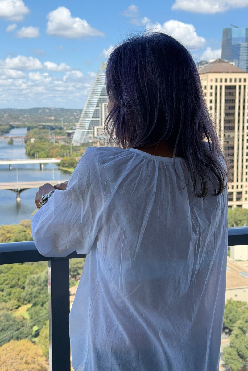 Lulu Blouse - Barely There - Gawjus