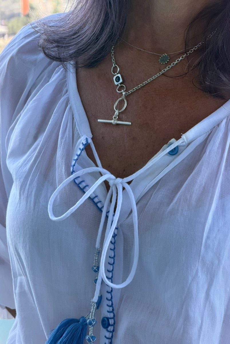 Lulu Blouse - Barely There - Gawjus