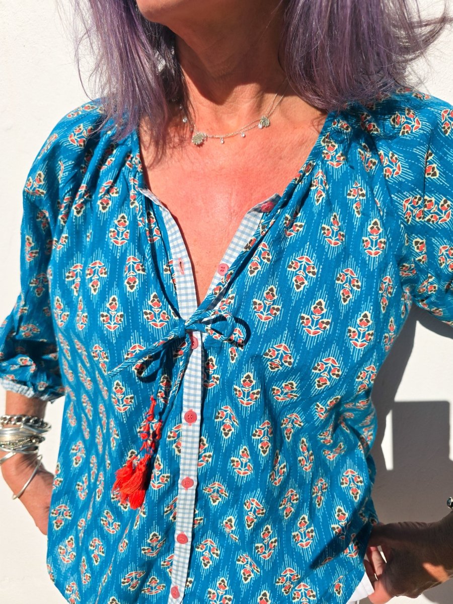 Lulu Blouse - Fleur - de - lis - Gawjus