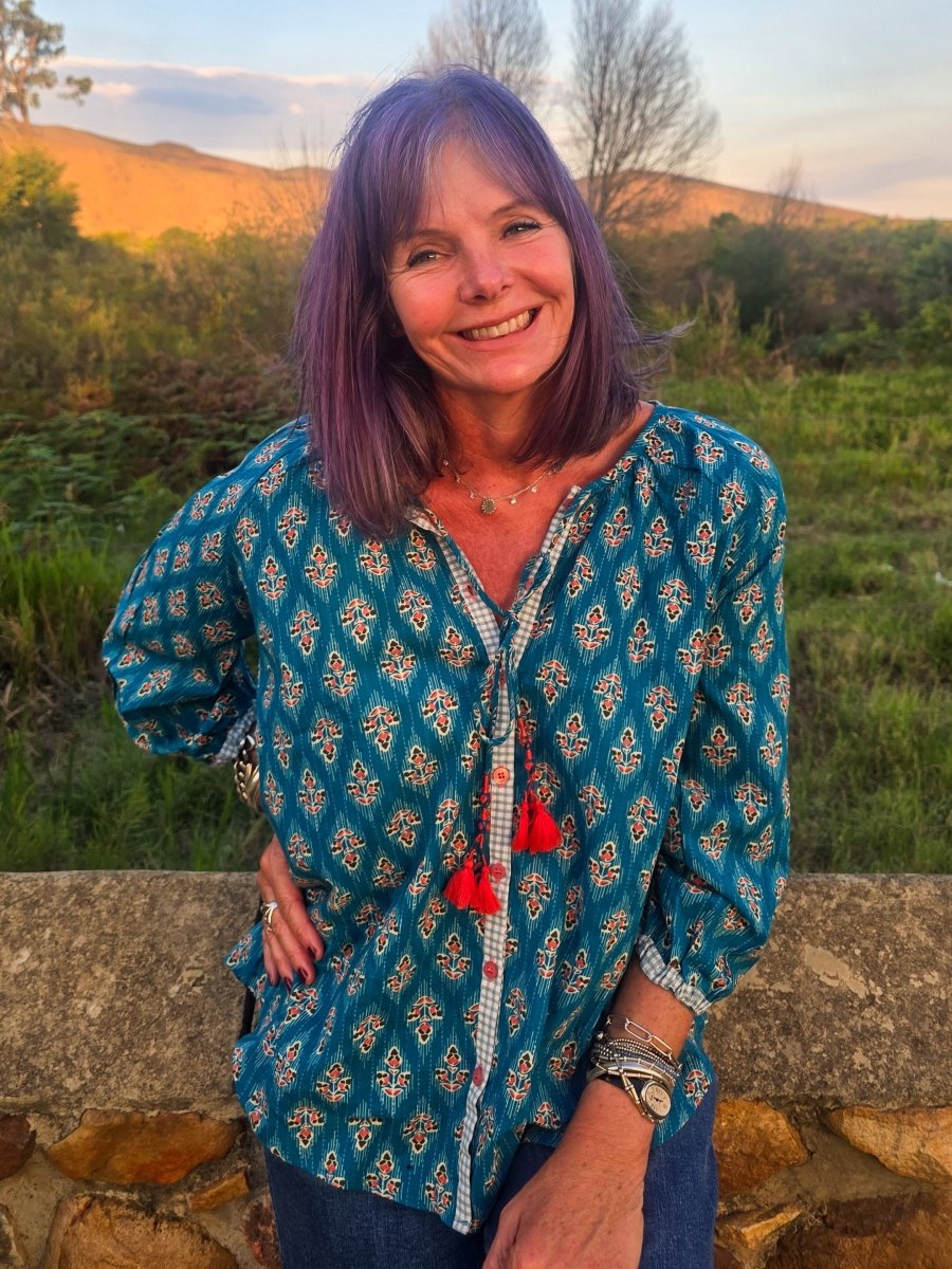 Lulu Blouse - Fleur - de - lis - Gawjus