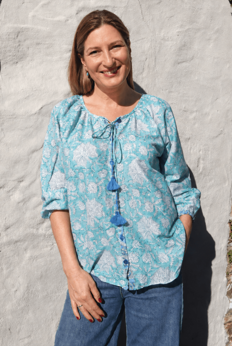 Lulu Blouse - Seafoam - Gawjus