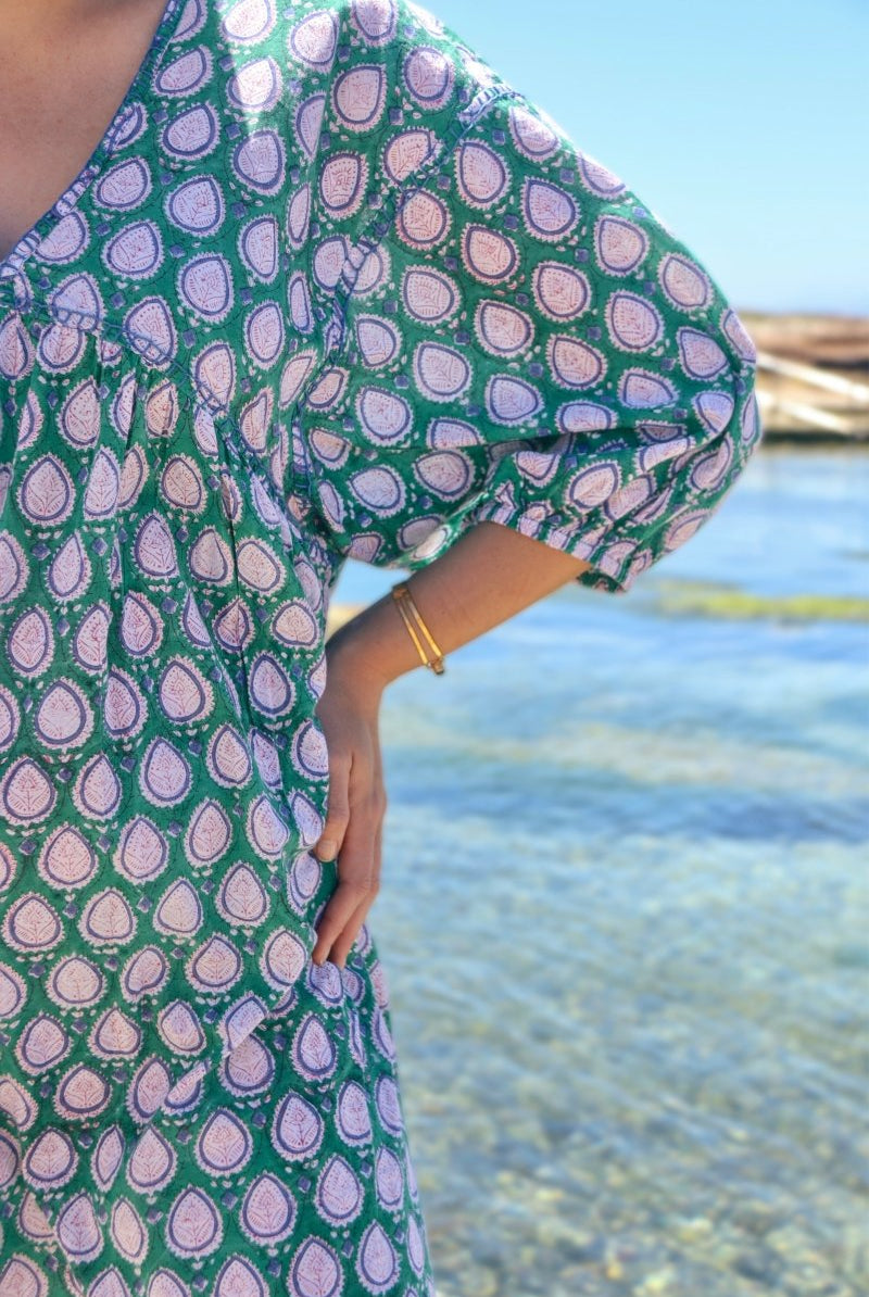 Marilyn Dress - Purple Emerald - Gawjus