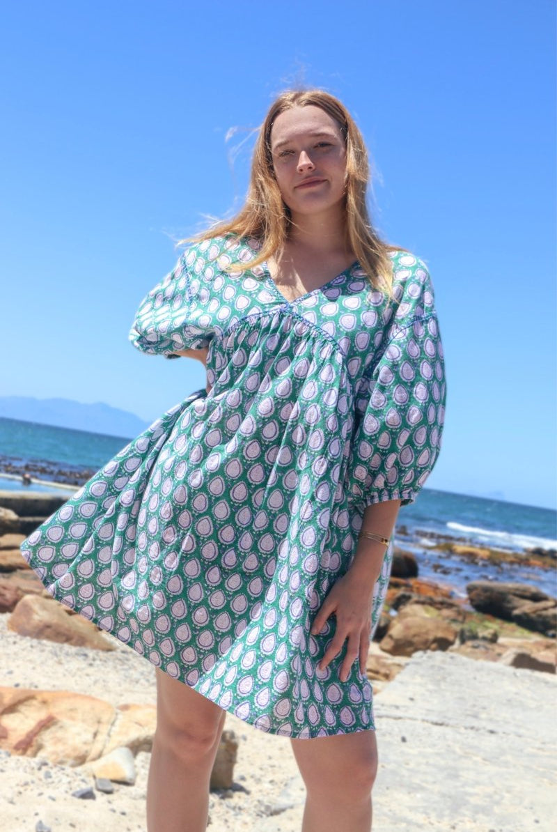 Marilyn Dress - Purple Emerald - Gawjus