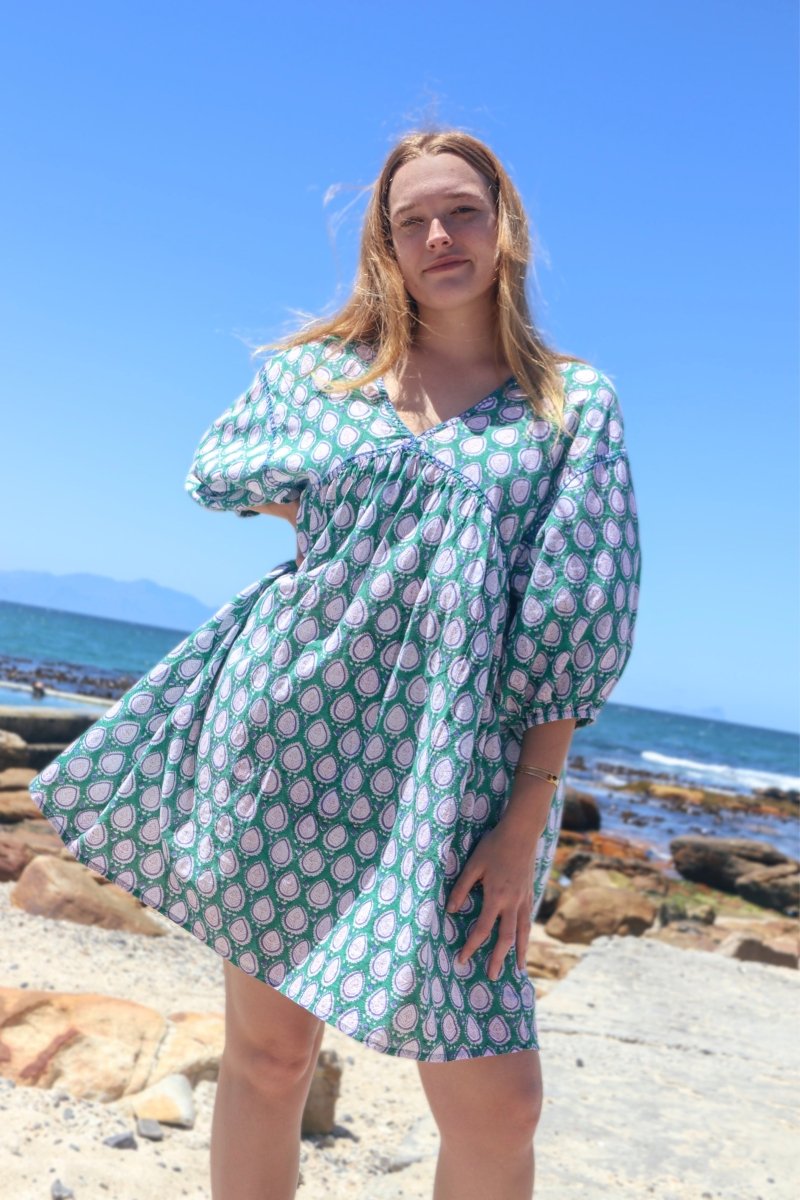 Marilyn Dress - Purple Emerald - Gawjus