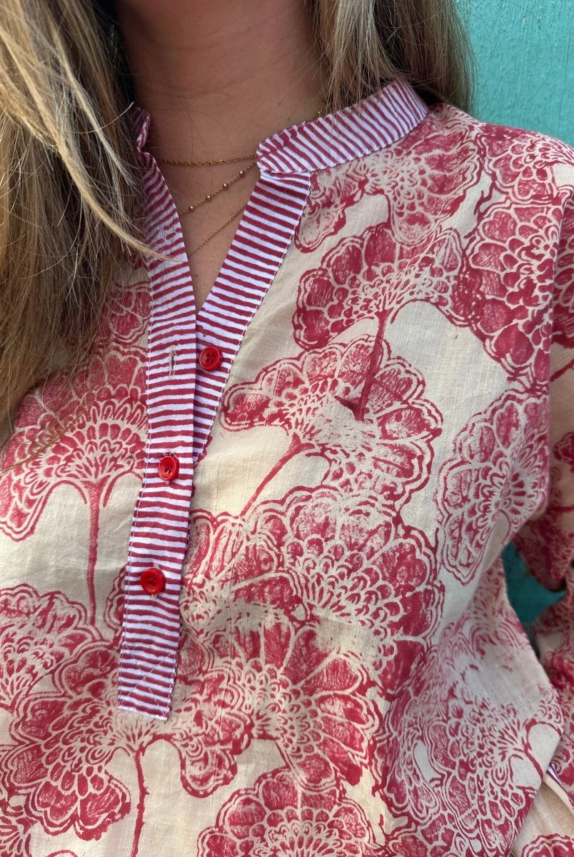 Michelle Blouse - Jewel - Gawjus