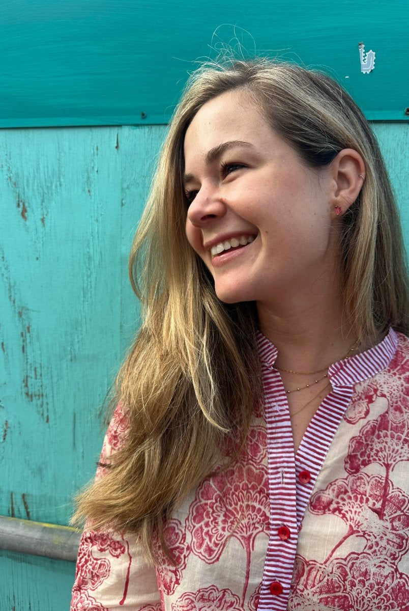 Michelle Blouse - Jewel - Gawjus