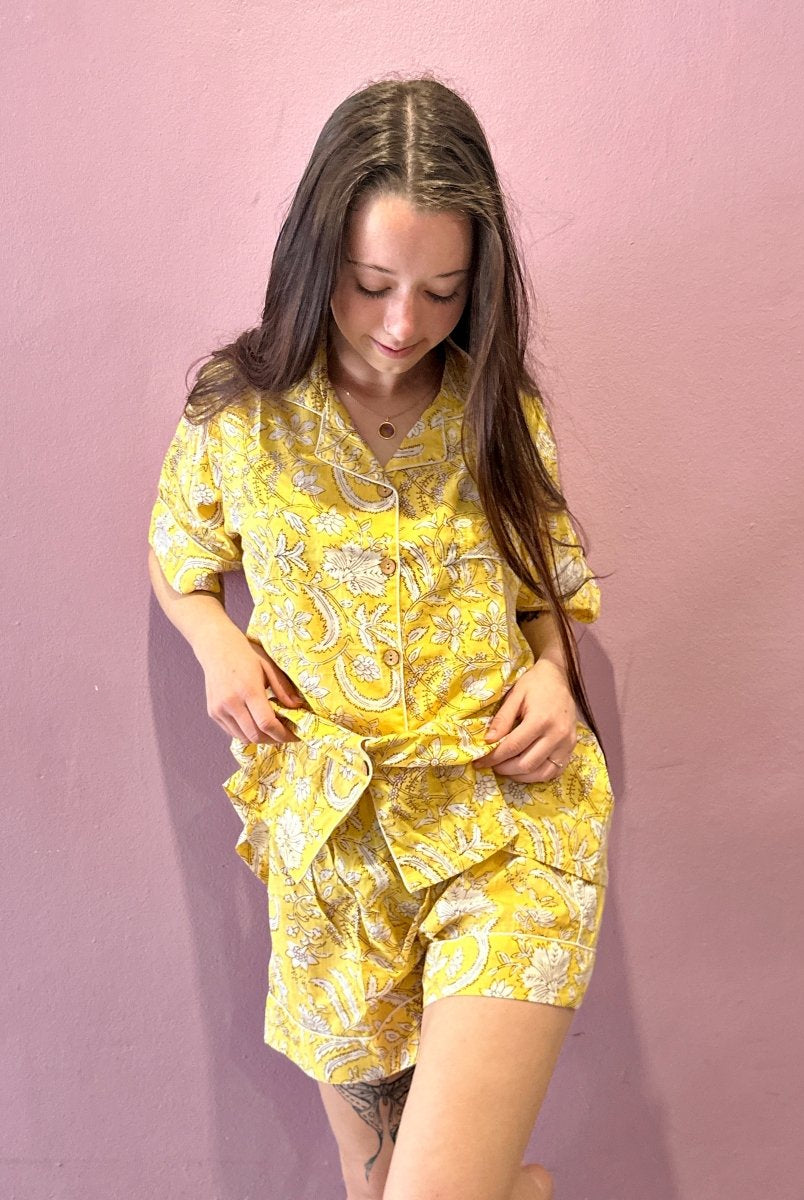 Shorty Pyjamas - Happy Yello - Gawjus.CapeTown