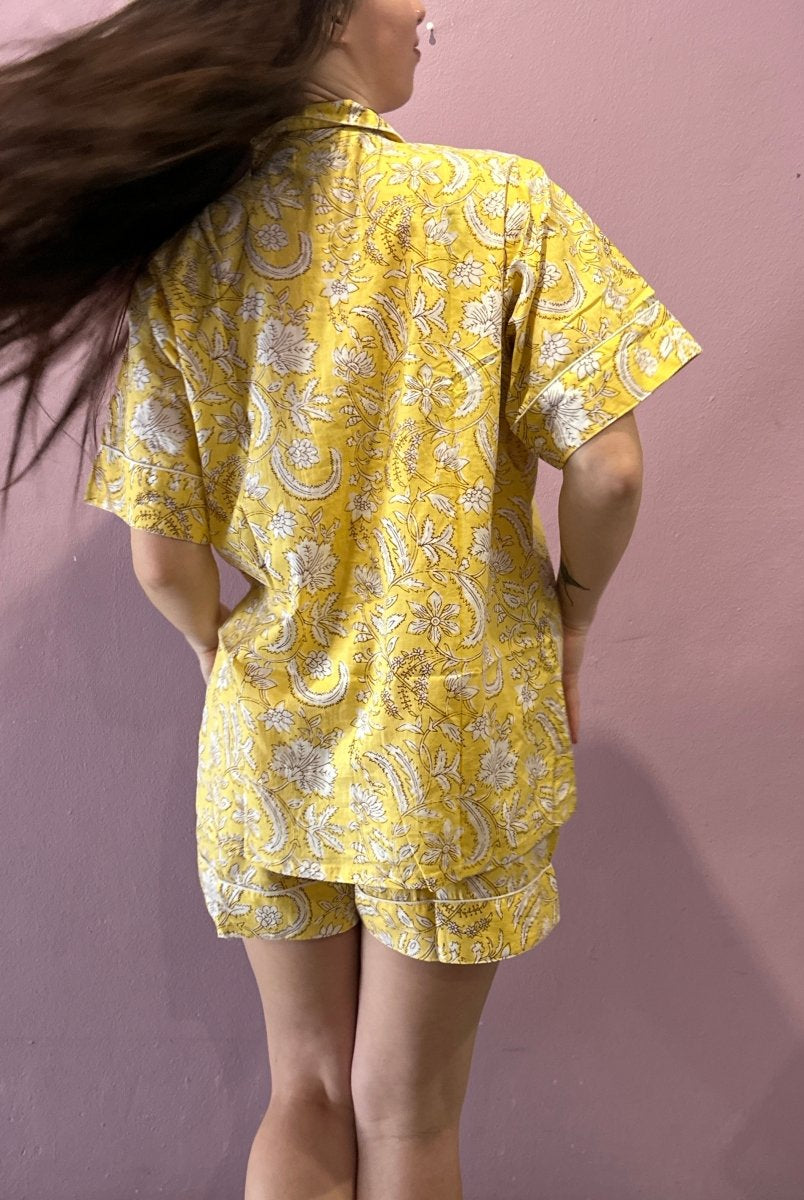 Shorty Pyjamas - Happy Yello - Gawjus.CapeTown