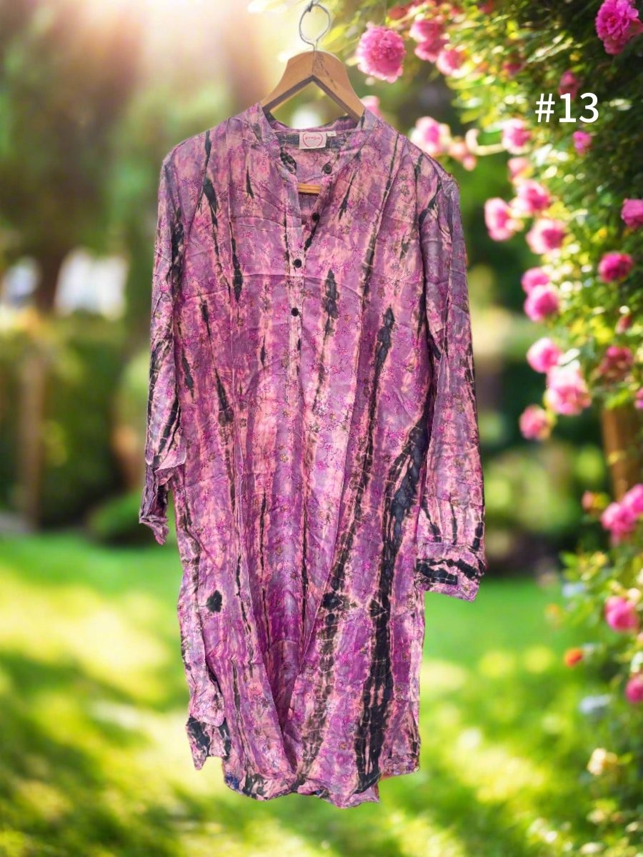 Silk Shirt Dress - Gawjus