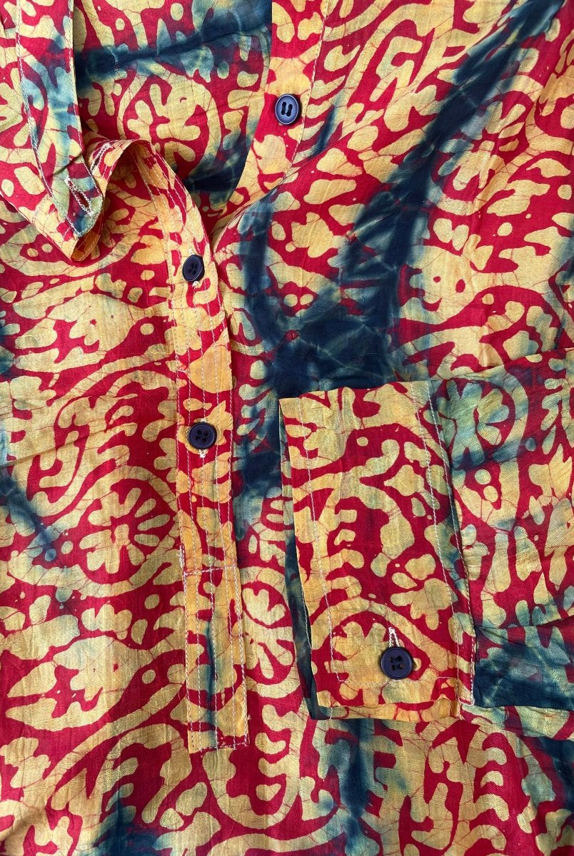 Silk Shirt Dress - Gawjus