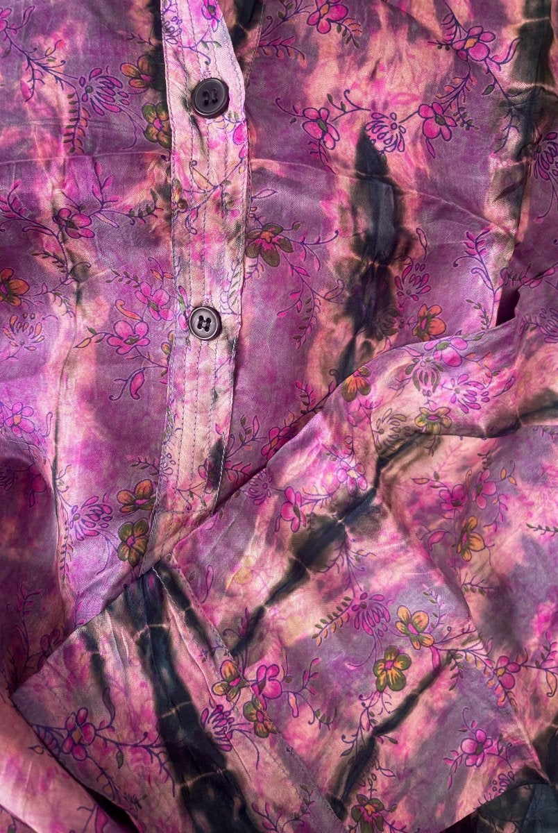 Silk Shirt Dress - Gawjus