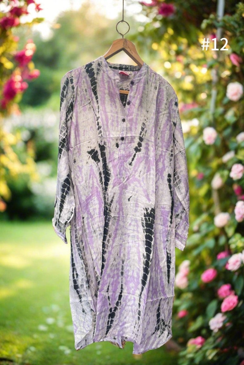 Silk Shirt Dress - Gawjus