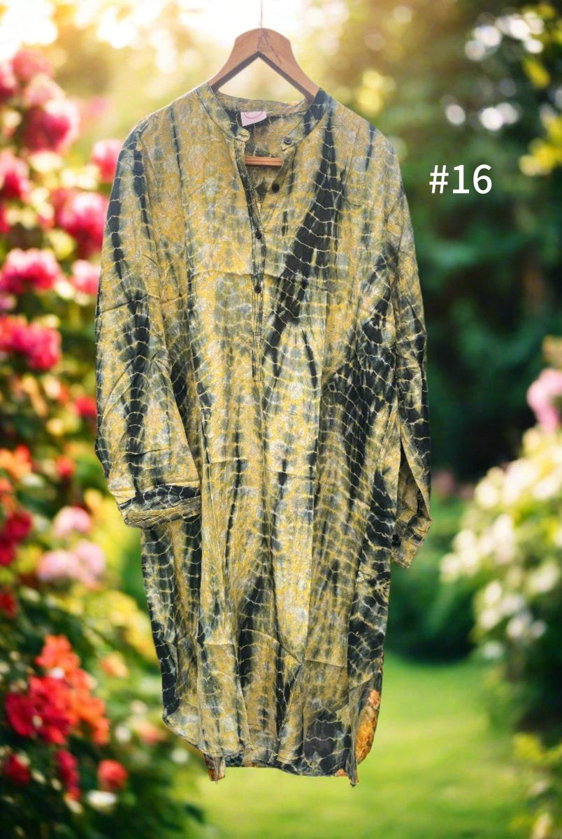 Silk Shirt Dress - Gawjus