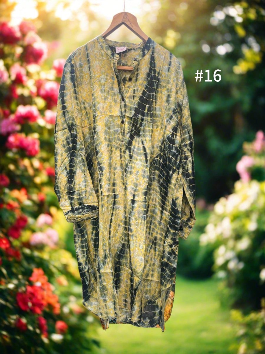 Silk Shirt Dress - Gawjus