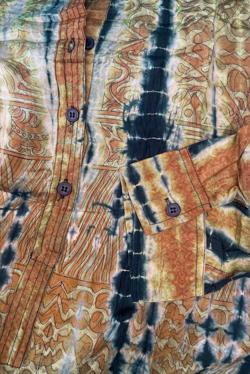 Silk Shirt Dress - Gawjus