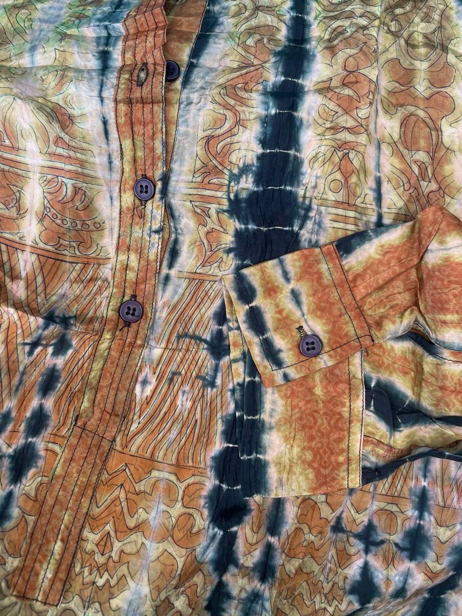 Silk Shirt Dress - Gawjus