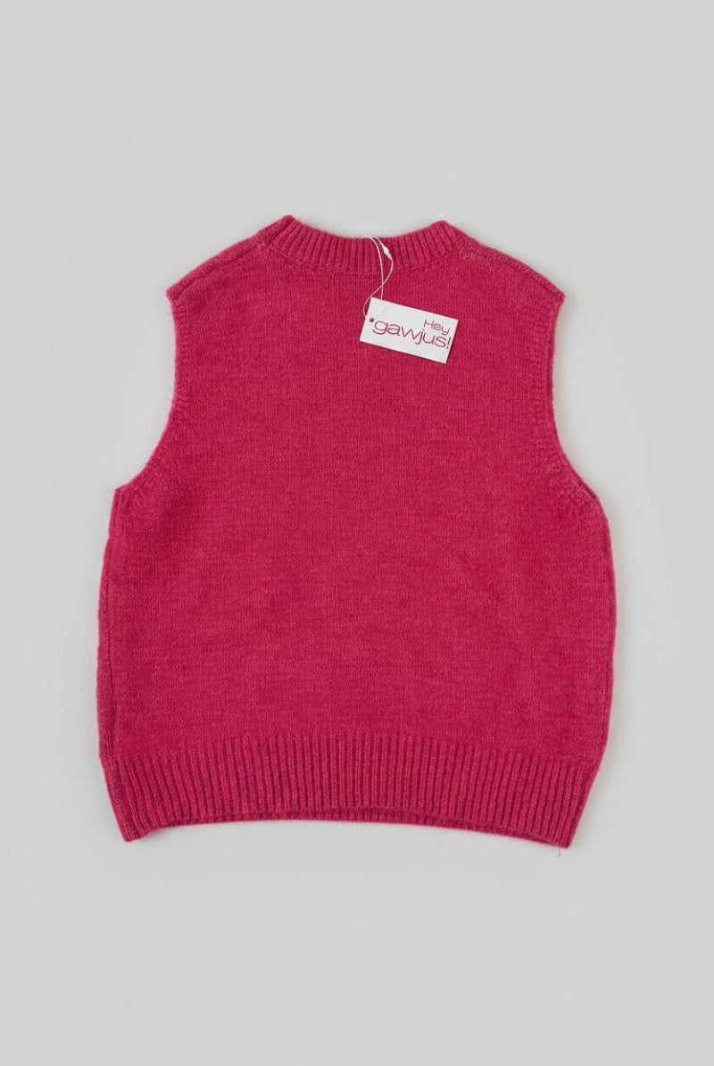 Sleeveless Pullover - The Pink Pop - Gawjus
