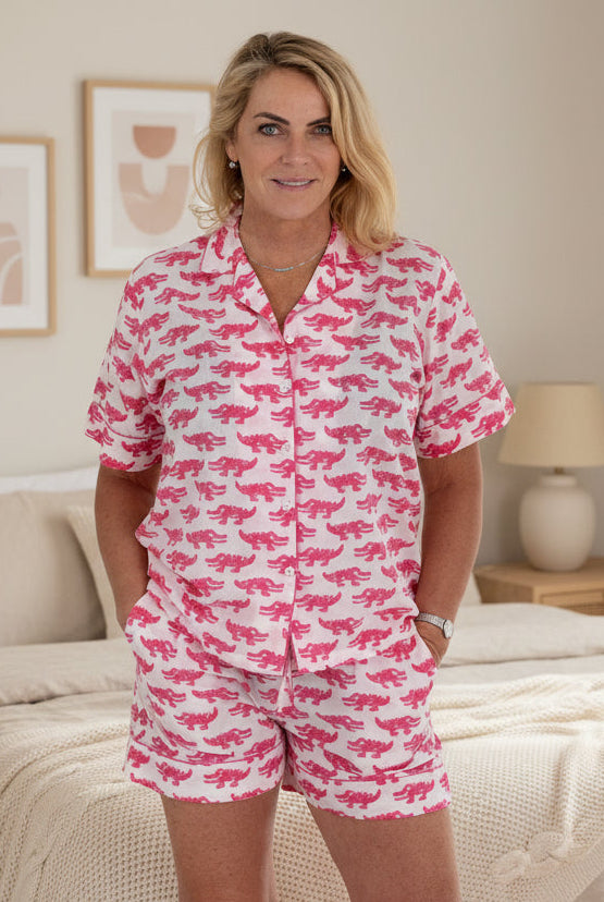 Snappy Pink Bondi Shorties - Gawjus.CapeTown